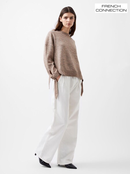 French Connection Nude Kaila Tie Detail Jumper (AB5423) | £29