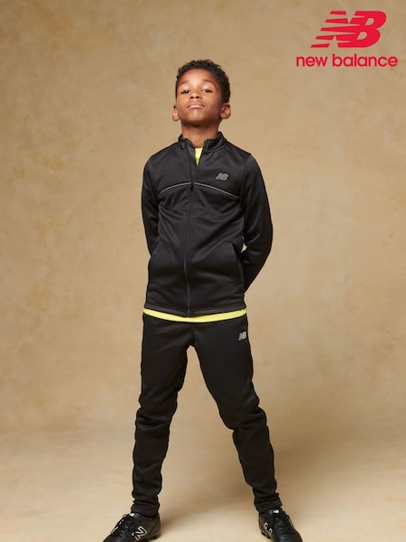 New Balance Black Boys Double Knit Joggers (AB5500) | £45 - £54