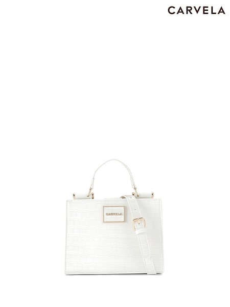 Carvela White Carvela Red Jessica Midi Tote 2 Bag (AB5775) | £89