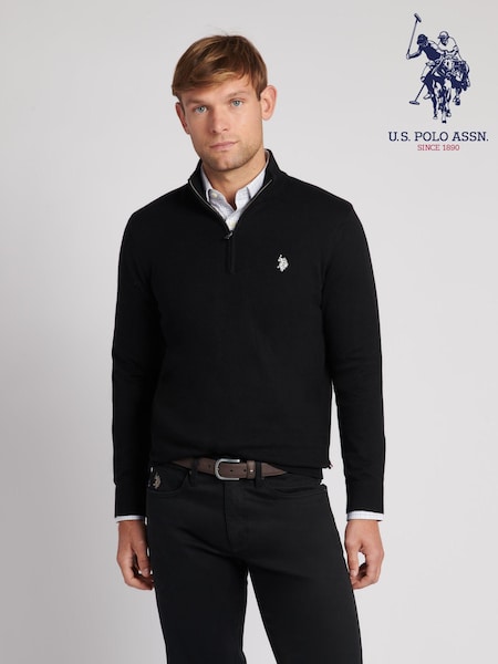 U.S. Polo Assn. Black Mens Peached Oxford Shirt (AB6312) | £70