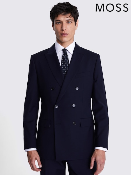 MOSS Blue Tailored Fit Performance Jacket (AB6379) | £189