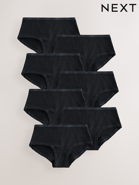 Black Hipsters 7 Pack (2-16yrs) (AB6430) | £9 - £13