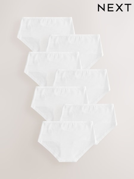 White Hipsters 7 Pack (2-16yrs) (AB6436) | £9 - £13