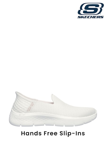 Skechers White Womens Slip Ins Go Walk Flex Trainers (AB6728) | £77