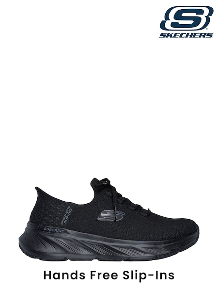 Skechers Black Relaxed Fit Slipins Slip In Edgeride Trainers (AB6830) | £79