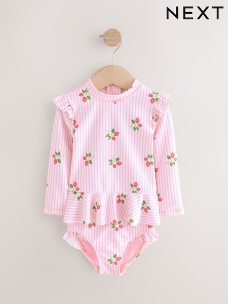 Pink Strawberry Sunsafe Swim Set (3mths-7yrs) (AB7039) | £16 - £18