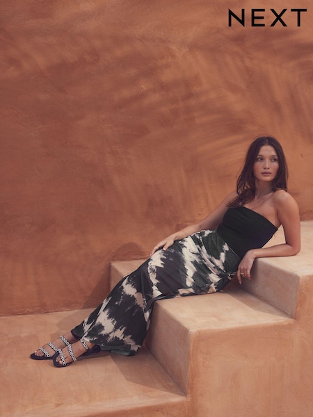Black Sarong Maxi Skirt (AB7280) | £38