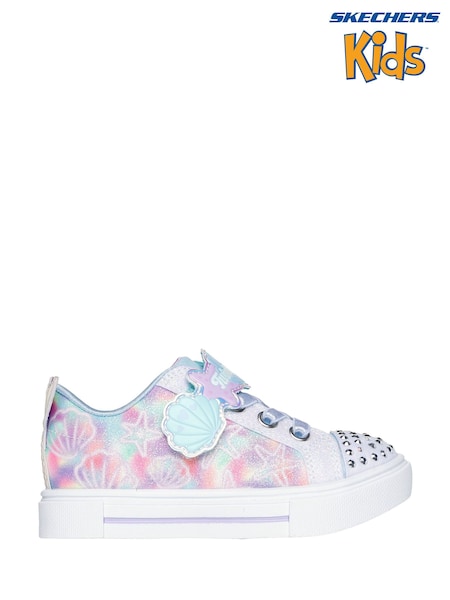 Skechers White Twinkle Sparks Underwater Magic Trainers (AB7322) | £39
