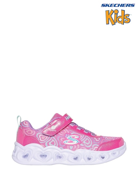 Skechers Pink Heart Lights Boogie Love Trainers (AB7330) | £44