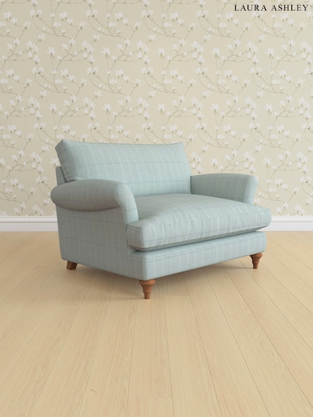 Carolyn Check/Duck Egg Westley By Laura Ashley (AB7547) | £1,050