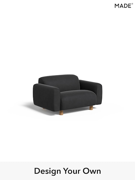 Matt Velvet Easy Clean/Charcoal Grey Diego By Made (AB7689) | £750