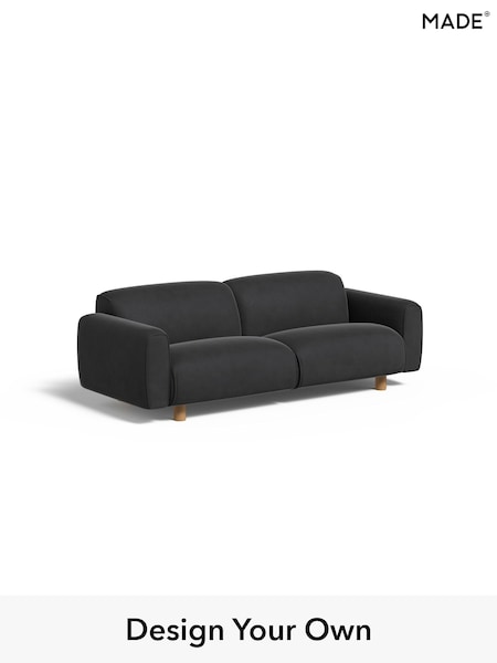 Matt Velvet Easy Clean/Charcoal Grey Diego By Made (AB7689) | £975