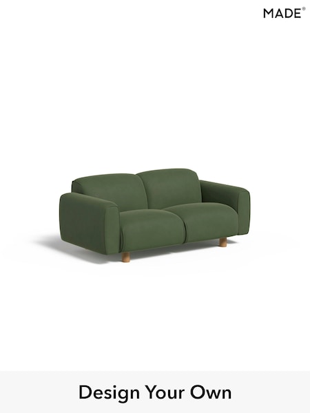 Matt Velvet Easy Clean/Grass Green Diego By Made (AB7690) | £875