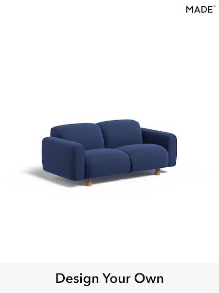 Matt Velvet Easy Clean/Navy Blue Diego By Made (AB7693) | £875