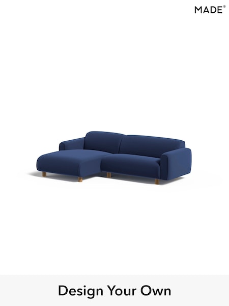 Matt Velvet Easy Clean/Navy Blue Diego By Made (AB7693) | £1,499
