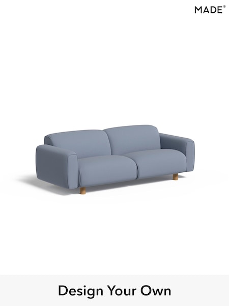 Matt Velvet Easy Clean/Arctic Blue Diego By Made (AB7694) | £975