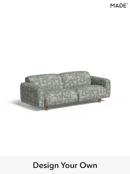 Caro Abstract Weave/Aqua Blue Diego By Made (AB7695) | £1,125