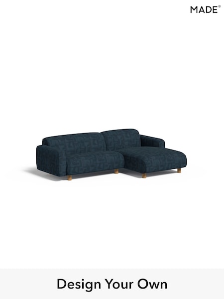 Caro Abstract Weave/Ink Blue Diego By Made (AB7710) | £1,699