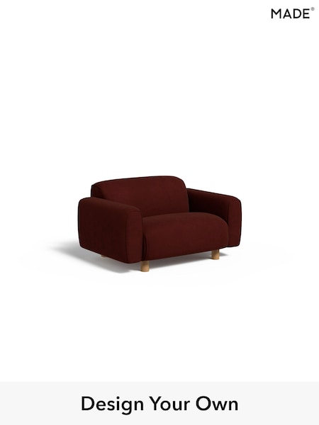 Matt Velvet Easy Clean/Rust Red Diego By Made (AB7714) | £750