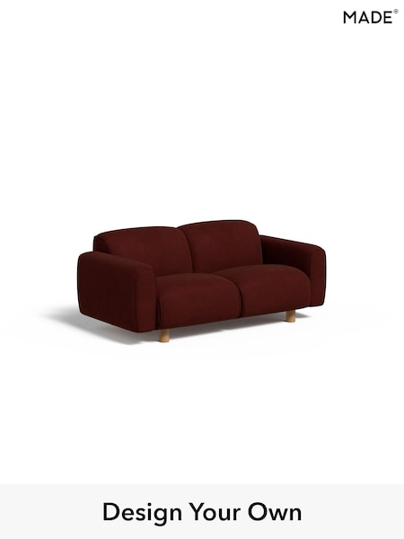 Matt Velvet Easy Clean/Rust Red Diego By Made (AB7714) | £875