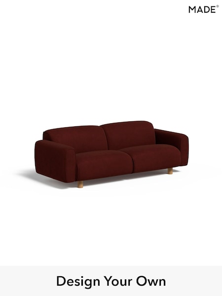 Matt Velvet Easy Clean/Rust Red Diego By Made (AB7714) | £975