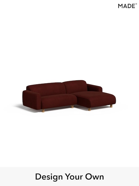 Matt Velvet Easy Clean/Rust Red Diego By Made (AB7714) | £1,499