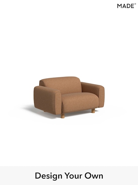 Textured Woven/Burnt Orange Diego By Made (AB7721) | £799
