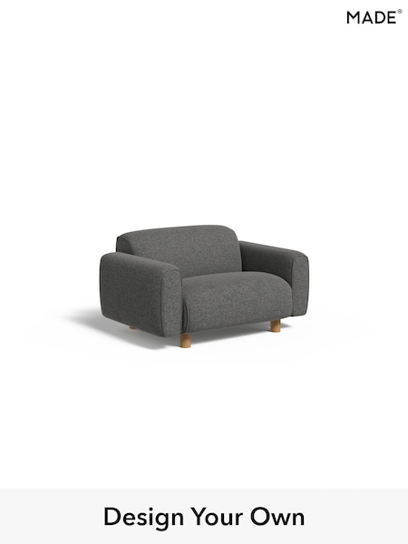 Textured Weave Easy Clean/Stone Grey Diego By Made (AB7724) | £750