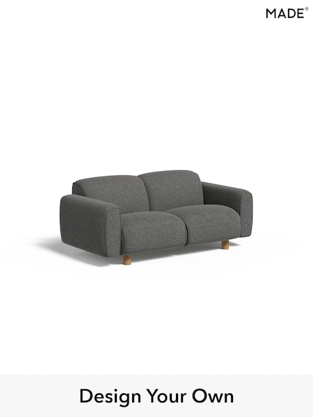 Textured Weave Easy Clean/Stone Grey Diego By Made (AB7724) | £875