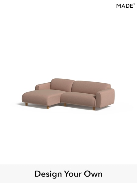 Textured Woven/Plaster Pink Diego By Made (AB7737) | £1,599