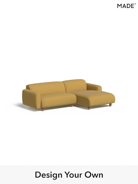 Textured Woven/Warm Ochre Diego By Made (AB7738) | £1,599