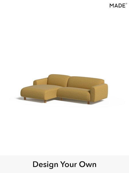 Textured Woven/Warm Ochre Diego By Made (AB7738) | £1,599