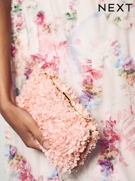 Pink Corsage Box Clutch (AB7759) | £32