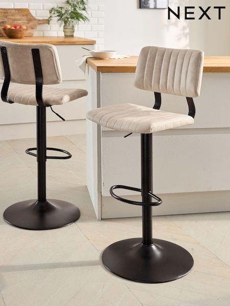 Arona Faux Leather Natural Aiden Bar Stool (AB7824) | £130