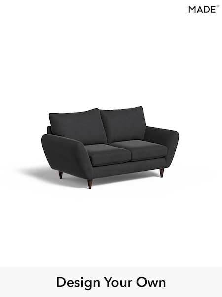 Matt Velvet Easy Clean/Charcoal Grey Tinsley By Made (AB7853) | £799