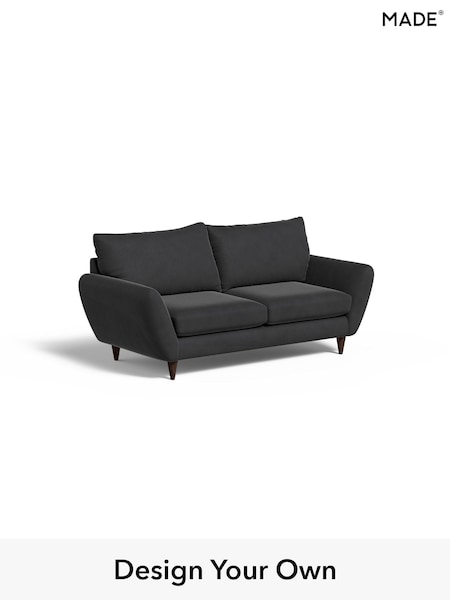 Matt Velvet Easy Clean/Charcoal Grey Tinsley By Made (AB7853) | £899