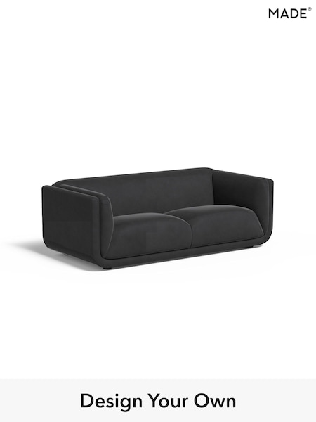 Matt Velvet Easy Clean/Charcoal Grey Jadis By Made (AB7948) | £1,299