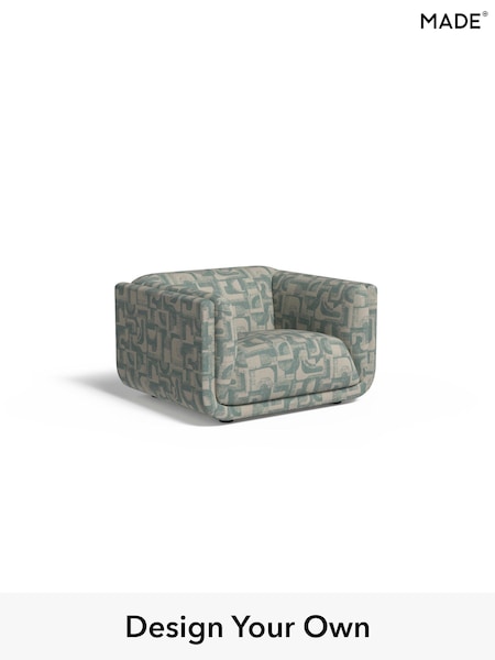 Caro Abstract Weave/Aqua Blue Jadis By Made (AB7963) | £1,099