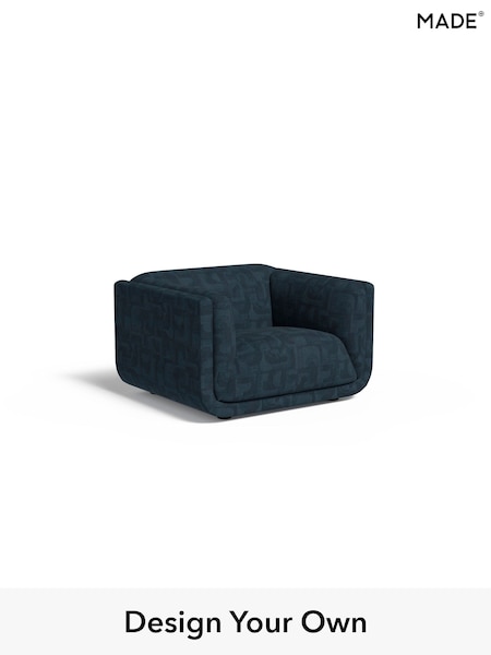 Caro Abstract Weave/Ink Blue Jadis By Made (AB7965) | £1,099