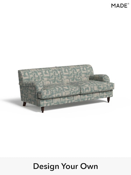 Caro Abstract Weave/Aqua Blue Orson By Made (AB7998) | £1,250
