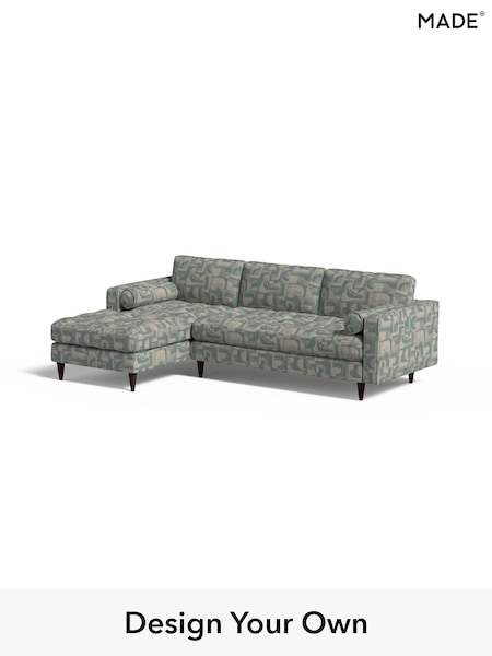Caro Abstract Weave/Aqua Blue Scott By Made (AB7999) | £1,975