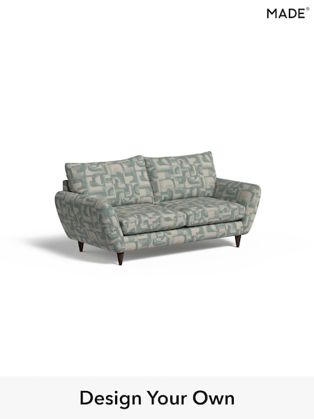 Caro Abstract Weave/Aqua Blue Tinsley By Made (AB8102) | £1,050