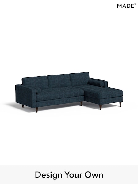 Caro Abstract Weave/Ink Blue Scott By Made (AB8103) | £1,975