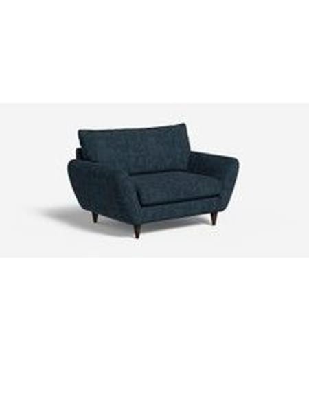 Caro Abstract Weave/Ink Blue Tinsley By Made (AB8109) | £775