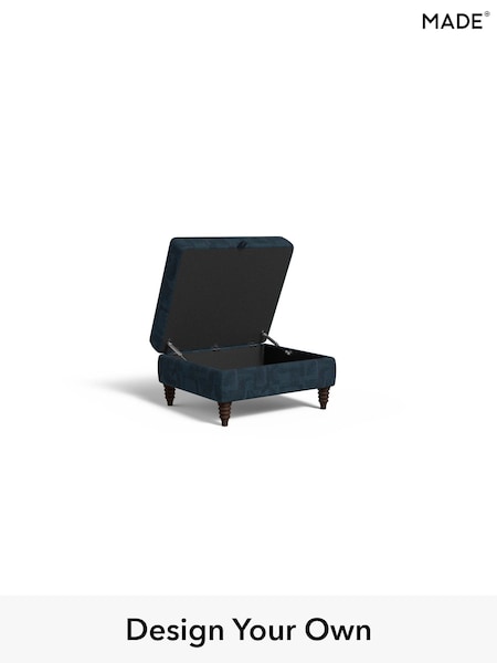 Caro Abstract Weave/Ink Blue Orson By Made (AB8110) | £499