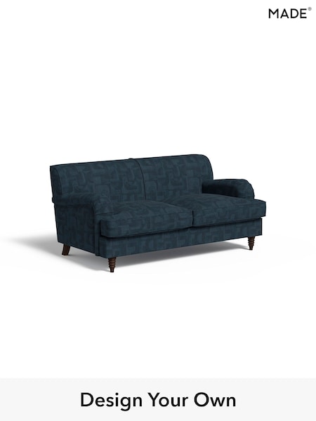 Caro Abstract Weave/Ink Blue Orson By Made (AB8110) | £1,150