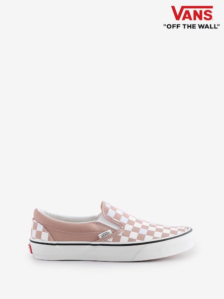 Vans Womens Check Classic Slip-On Brown Trainers (AB8131) | £65