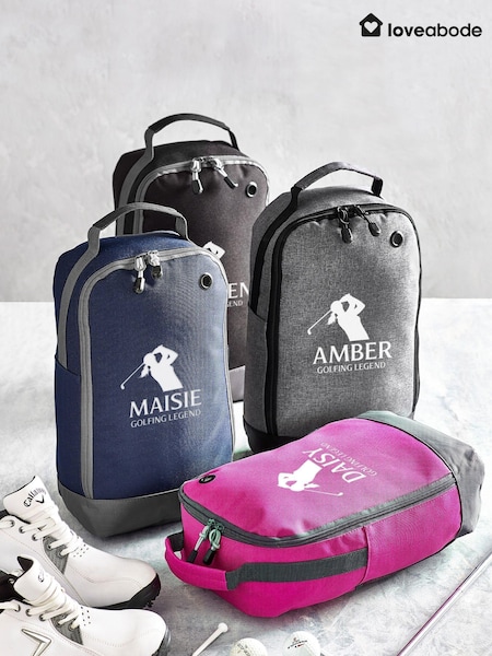 Personalised Female Silhoutte Golf  Shoes Bag (AB8571) | £20