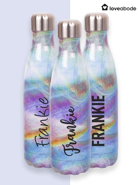 Loveabode Blue Personalised Cosmic Water Bottle (AB8592) | £20