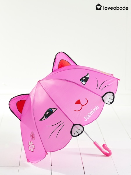 Loveabode Pink Personalised Cat Umbrella (AB8595) | £23